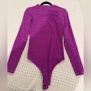 Skims x Fendi Purple Bodysuit Thong
